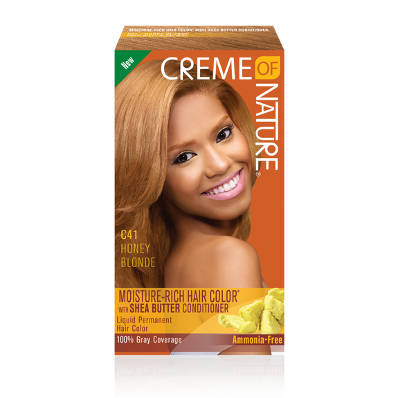 CREME OF NATURE   moisture-Rich Hair Color* with Shea Butter Conditioner C41 Honey Blonde