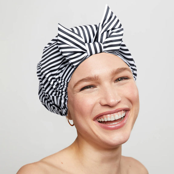 KITSCH Stripe Shower Cap