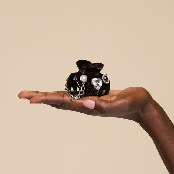 Kitsch pop Cloud Clip 7pc Set Vintage- Black