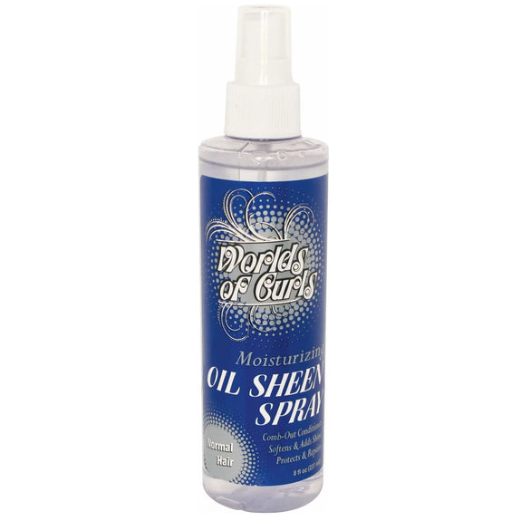 World Of Curls Comb Out And Oil Sheen Moisturizer Regular 8 Oz.