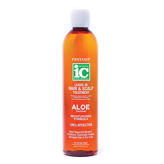 IC FANTASIA  LEAVE-IN MOISTURIZER HAIR & SCALP TREATMENT WITH ALOE COMPLEX 12 OZ.