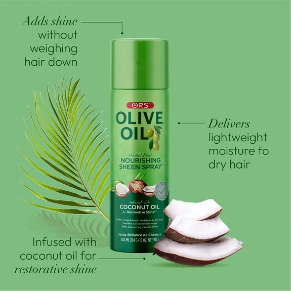 ORS OLIVE OIL NOURISHING SHEEN SPRAY COCONUT OIL 472 ML