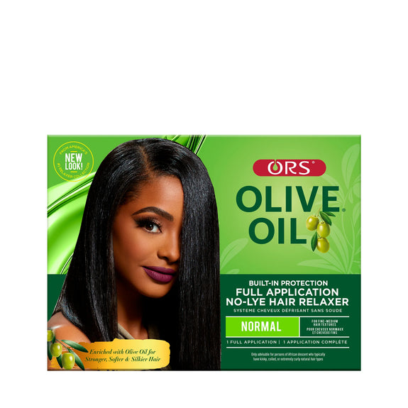 ORS OLIVE OIL BUILT IN PROTECTION NO-LYE RELAXER  1 APPLICATION KIT NORMAL STRENGTH