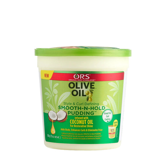 ORS OLIVE OIL STYLE AND CURL SMOOTH-N-HOLD PUDDING-13 OZ