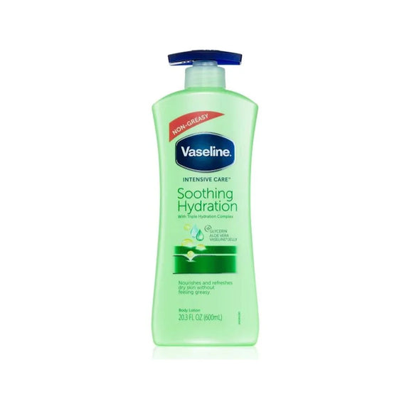 VASELINE INTENSIVE CARE ALOE SOOTHING HYDRATION BODY LOTION 600ML