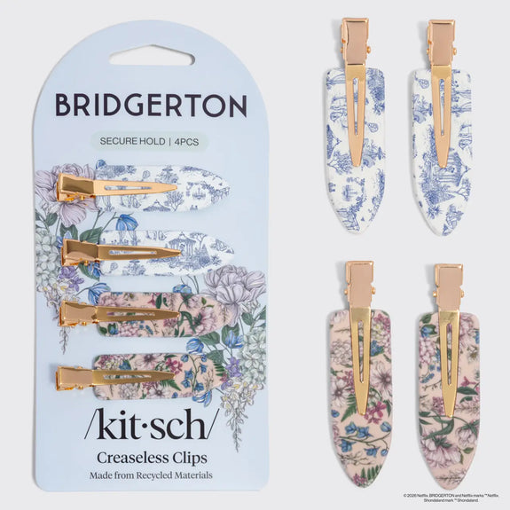 Kitsch Bridgerton X Creaseless Clips in Toile in Bloom