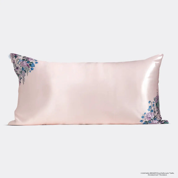 Kitsch Bridgerton X Satin Pillowcase in Wisteria - King