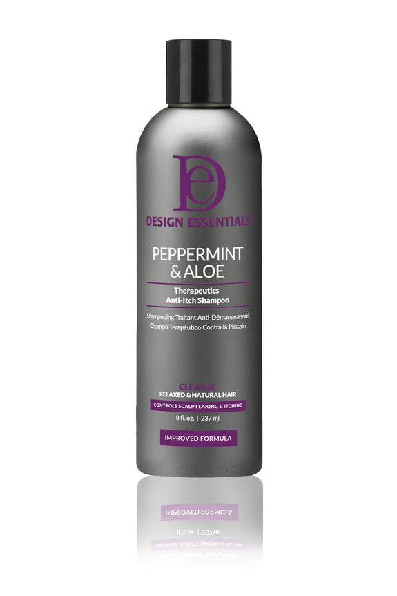 DESIGN ESSENTIALS Peppermint & Aloe Therapeutics Anti-Itch Shampoo-8 OZ