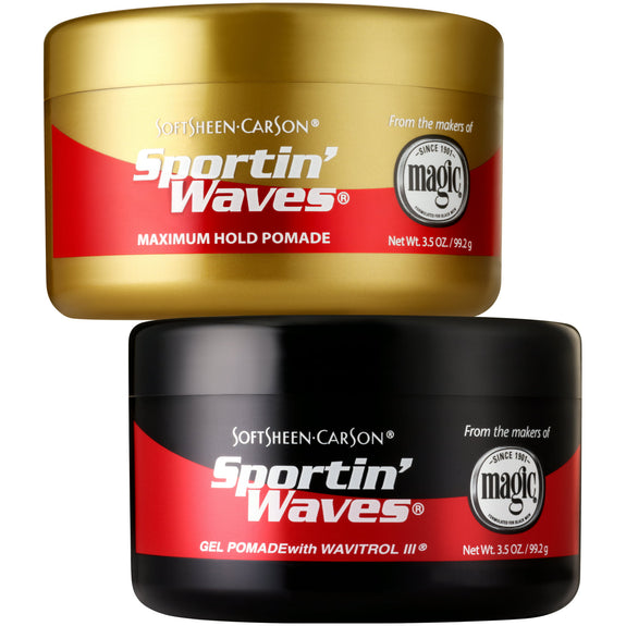 Sportin' Waves Moisturizing Hair Pomade with Wavitrol III, 3.5 oz