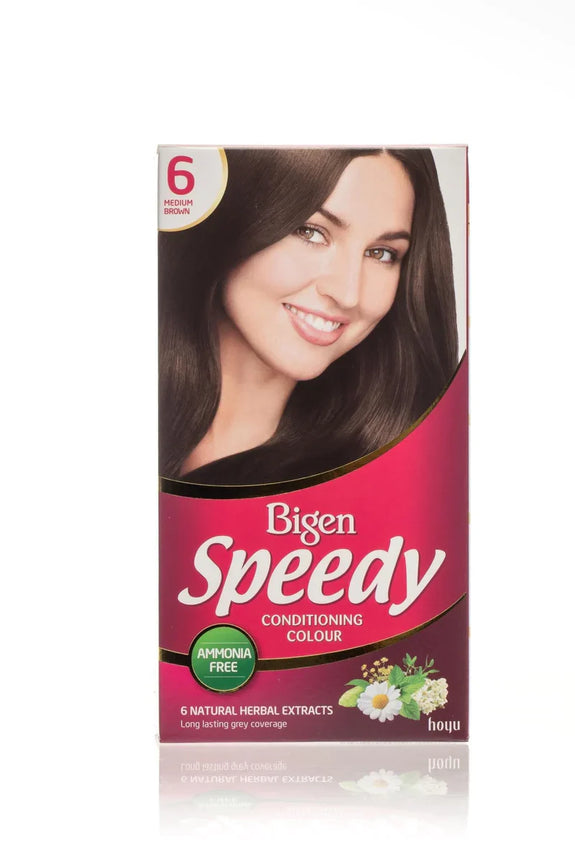 Bigen Speedy Conditioning Hair Colour No.6 Medium Brown for Women
