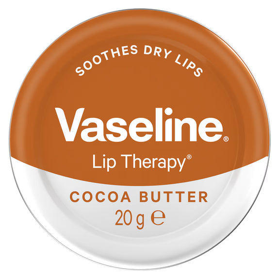 VASELINE COCOA BUTTER LIP THERAPY FOR DRY LIPS TIN 20G