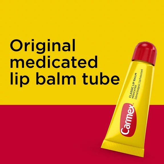 Carmex Classic Medicated Lip Balm Tube, Lip Moisturizer, ORIGINAL 10g