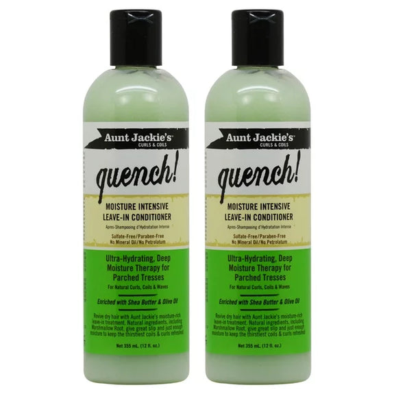 Aunt Jackie's Quench Moisture Intensive Leave In Conditioner 12oz "Pack of 2