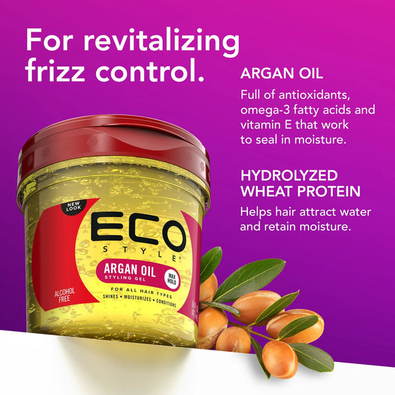 ECO STYLER ARGAN OIL HAIR STYLING GEL 473ML