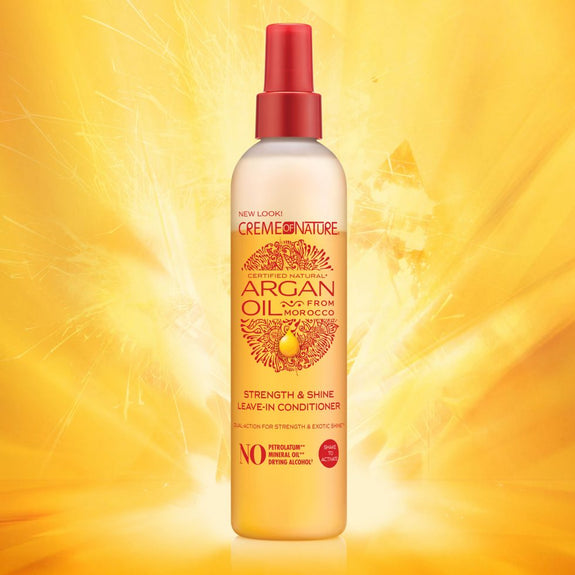 CREME  OF NATURE ARGAN OIL FROM MOROCCO Strength & Shine Leave-in Conditioner 8.45 OZ