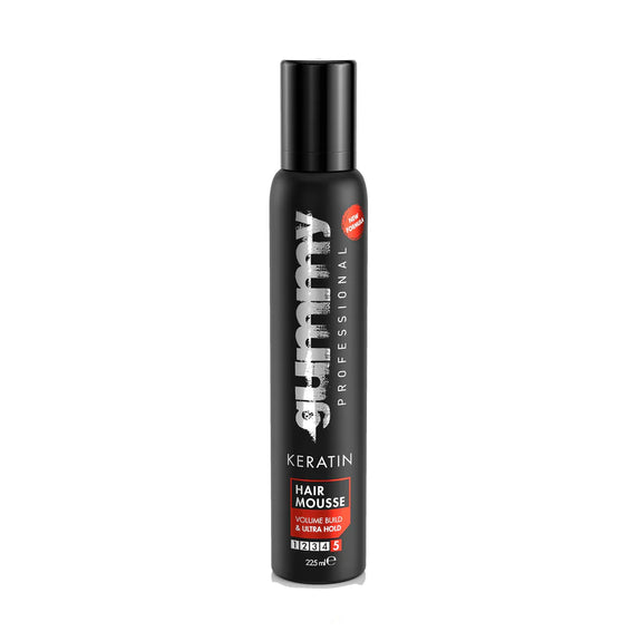 Gummy Professional Hair Mousse, Providing Flexibility,Voluminous and Shiny, 225 ML Ultra Hold