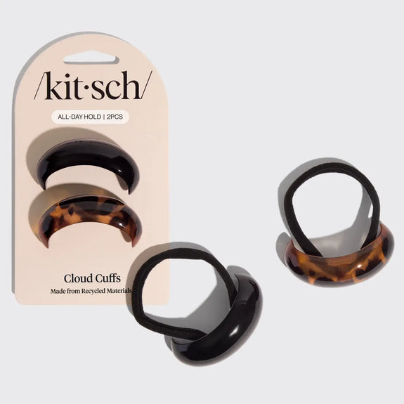 Kitsch Black & Tort Cloud Cuffs