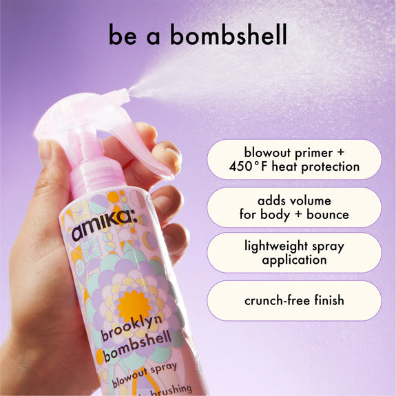 AMIKA brooklyn bombshell blowout + blow dry spray