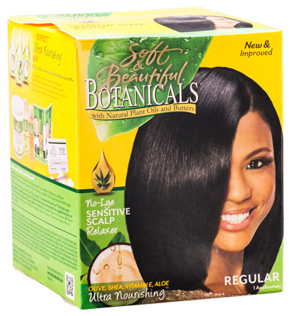 Soft & Beautiful Botanicals No-Lye Sensitive Scalp Relaxer Kit - Regular