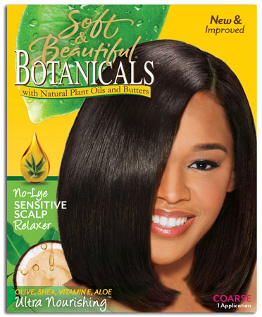 Soft & Beautiful Botanicals No-Lye Sensitive Scalp Relaxer Kit -Coarse