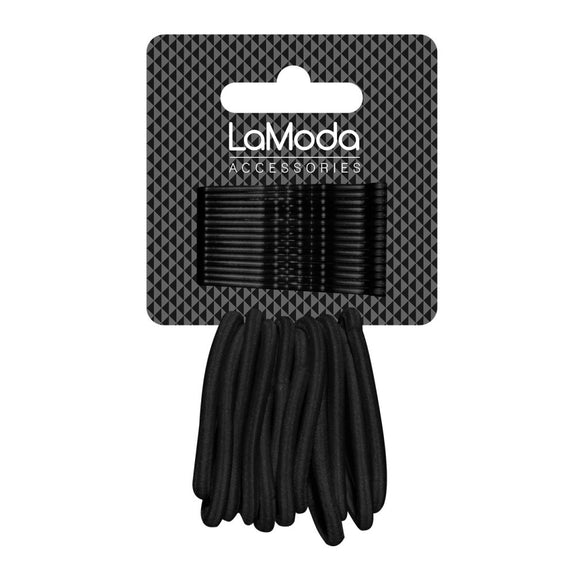 LA MODA PONYTAILERS AND GRIPS BLACK