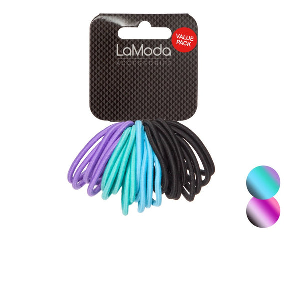 LA MODA PONYTAILERS BULK PACK 25PCS COLOUR