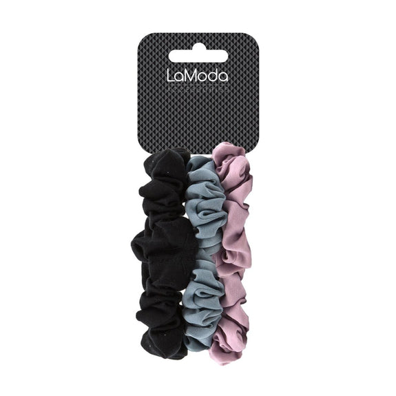 LA MODA HAIR SCRUNCHIES SET OF 3