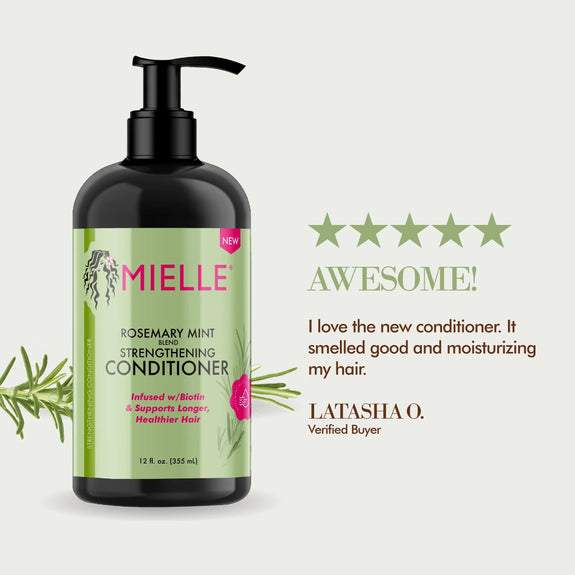 MIELLE Rosemary Mint Strengthening Conditioner-12 oz