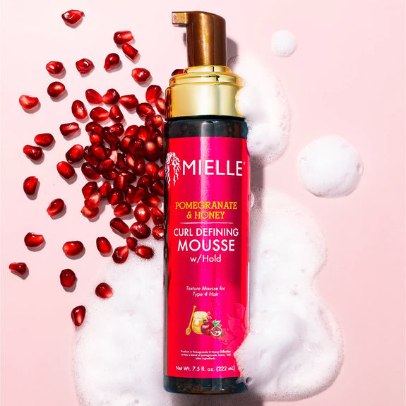 MIELLE POMEGRANATE & HONEY CURL DEFINING MOUSSE  WITH HOLD -7.5 oz