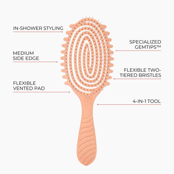 Bounce Curl Detangle Define EdgeLift Brush - Coral