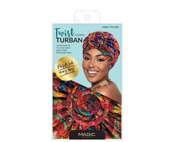 Magic Collection Fashion Turban - Indian Pattern Twist Turban