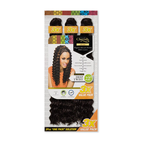 Cherish Ultimate Comfort Deep Twist Bulk 3X Pack 22 Inch