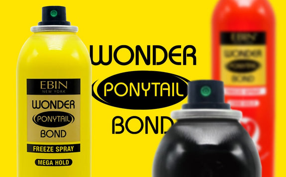 EBIN WONDER PONYTAIL BOND FREEZE SPRAY EXTRA MEGA HOLD 8OZ/ 245ML