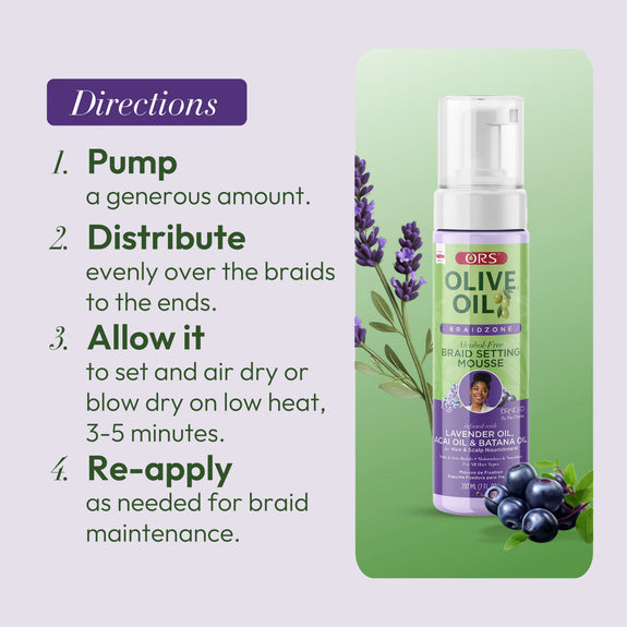 ORS Olive oil Braidzone Braid Setting Mousse 207ml/7oz
