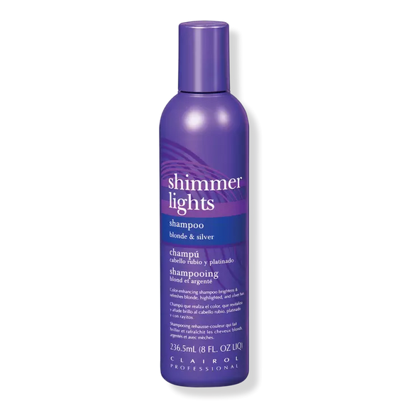 CLAIROL SHIMMER LIGHTS SHAMPOO BLONDE AND SILVER