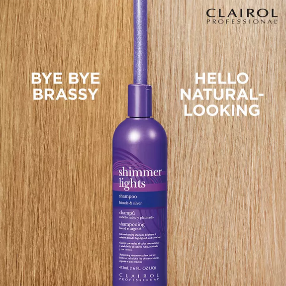 CLAIROL SHIMMER LIGHTS SHAMPOO BLONDE AND SILVER