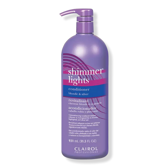 CLAIROL SHIMMER LIGHTS CONDITIONER BLONDE AND SILVER 931ML