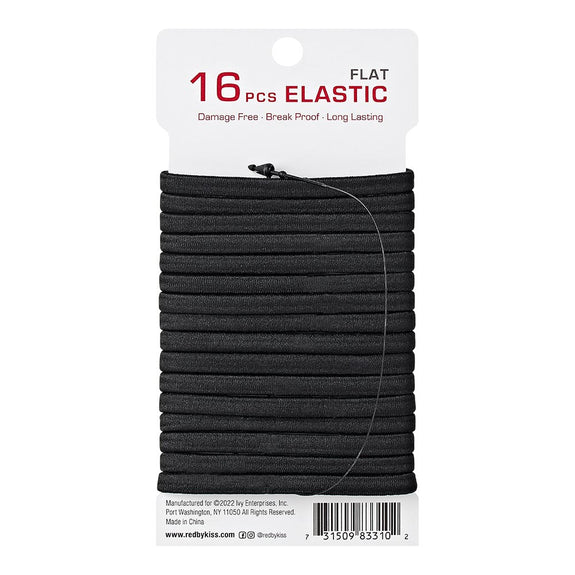 RED BY KISS Flat Elastic Hair Band 5mm (16ct)