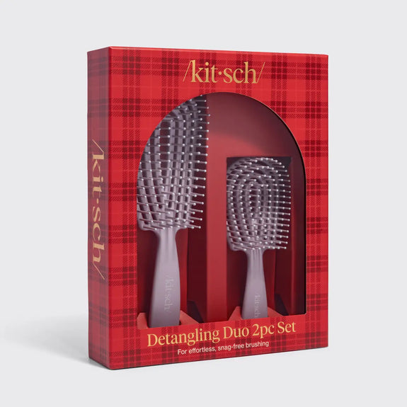 Kitsch Detangling Duo 2pc Set - Soft Violet