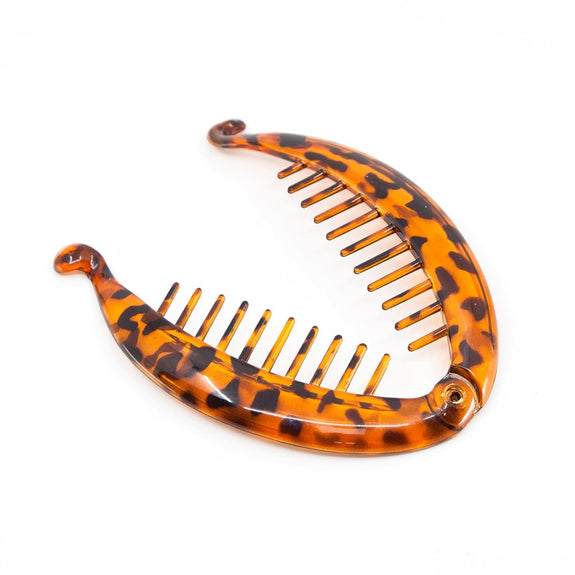 LA MODA TORTOISESHELL BANANA CLIP