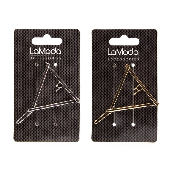 LA MODA METALLIC TRIANGLE CLIP