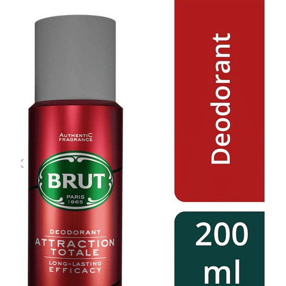 Brut Men Deodorant Attraction Totale Scent Spray |4oz -200ml