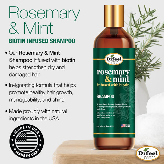 DIFEEL ELEVATED ROSEMARY AND MINT SHAMPOO