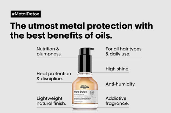 L'ORÉAL PROFESSIONNEL SERIE EXPERT  METAL DETOX ANTI DEPOSIT PROTECTOR CONCENTRATED OIL 50ML