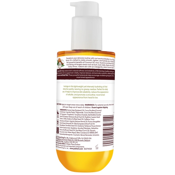 Palmer's Brazilian Coco Firming Bum, Bust & Body Oil 192ml/6.5fl.oz