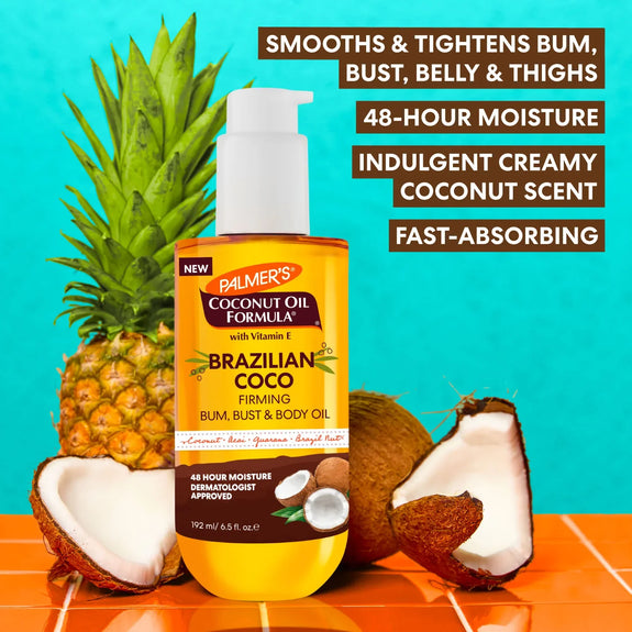 Palmer's Brazilian Coco Firming Bum, Bust & Body Oil 192ml/6.5fl.oz