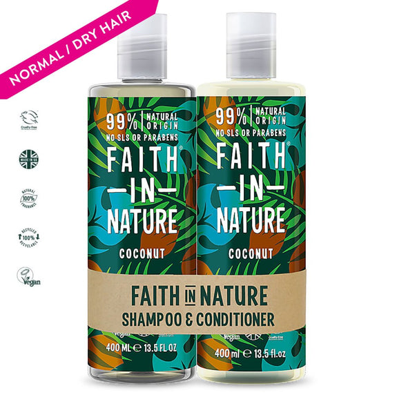 FAITH IN NATURE COCONUT SHAMPOO & CONDITIONER DUO