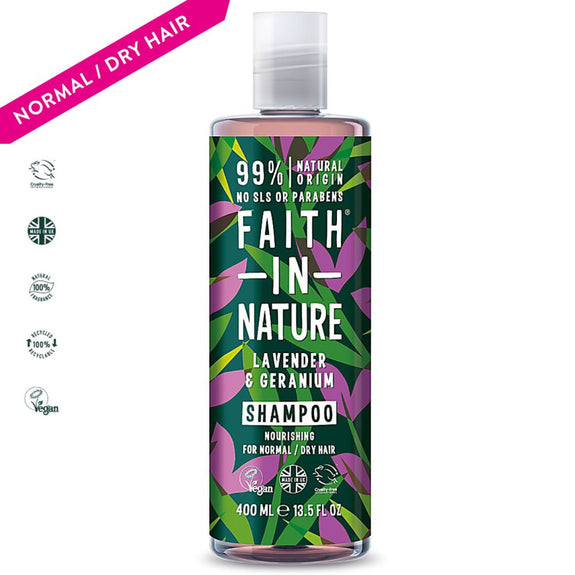 FAITH IN NATURE LAVENDER & GERANIUM 400ML SHAMPOO