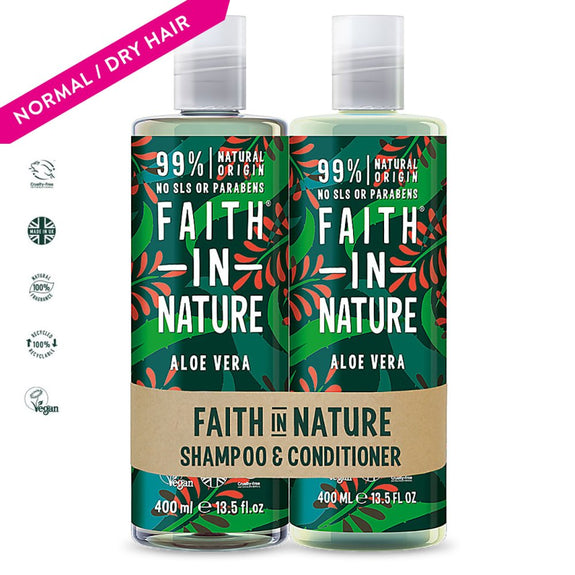 FAITH IN NATURE  ALOE VERA SHAMPOO & CONDITIONER DUO