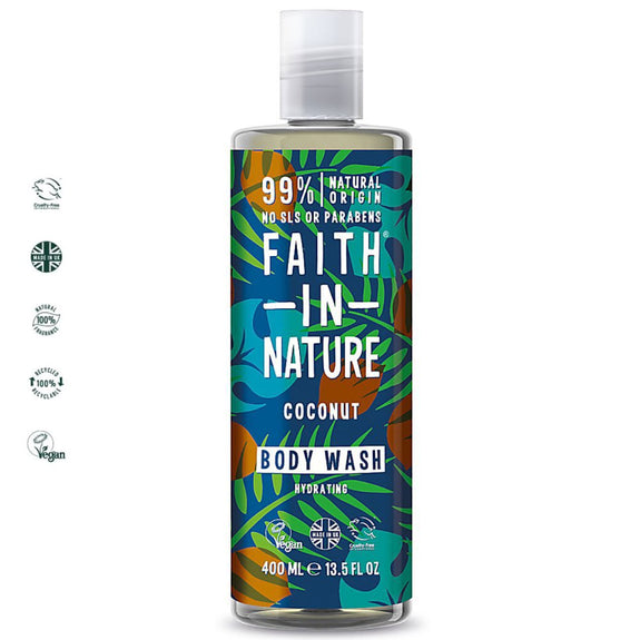 FAITH IN NATURE COCONUT 400ML BODYWASH